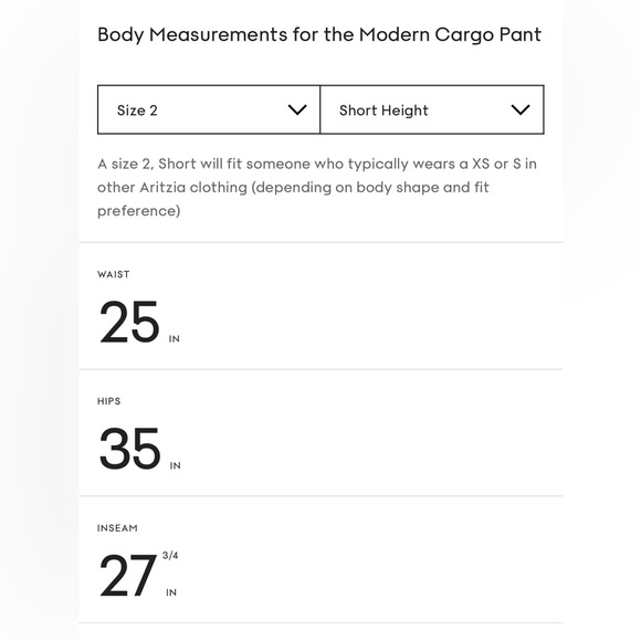 Wilfred Free Modern Cargo Pants in Birch Size 2 Short Aritzia #79267 - Picture 10 of 10